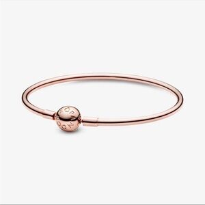 Pandora Rose Gold Moments Bangle Bracelet